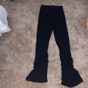 Zara navy flared rib pant size L